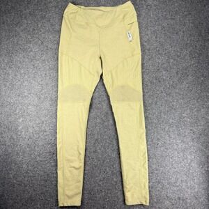 Gymshark Emboss Olive Green Training Leggings Women's Medium Exercise Gym